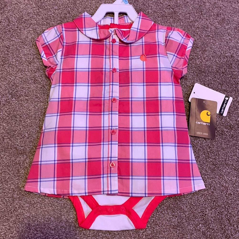 Toddler Carhartt onesie and button up NWT